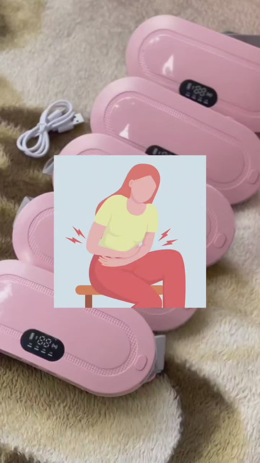 Period Cramp Relief Massager – Wearable Heating & Vibration Device